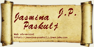 Jasmina Paskulj vizit kartica
